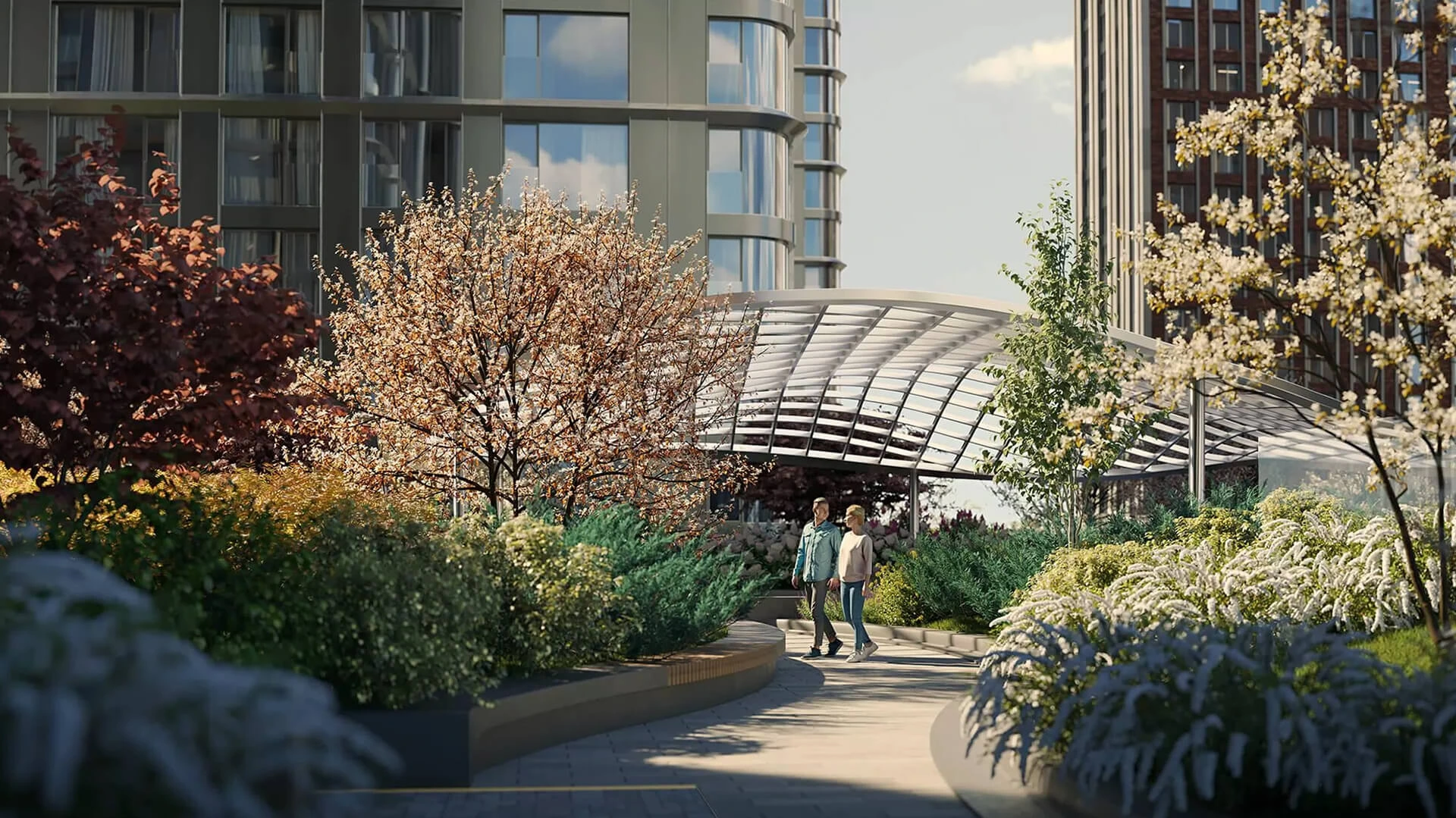 Благоустройство двора от официального застройщика MR Group