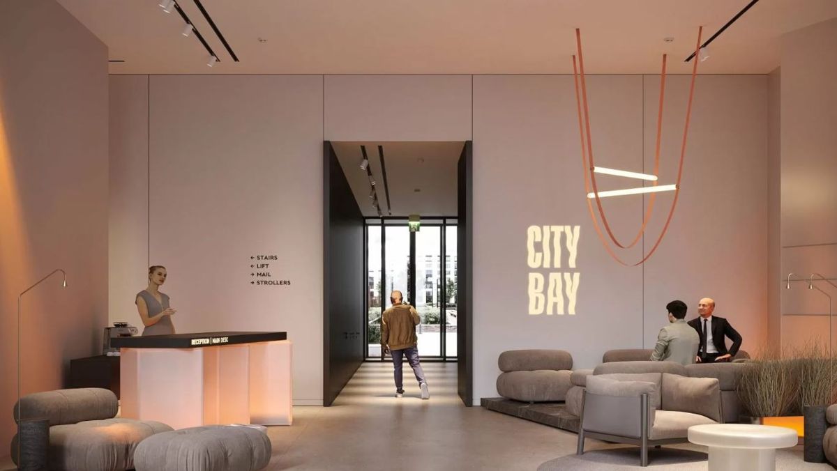 Лобби и входная группа жилого комплекса